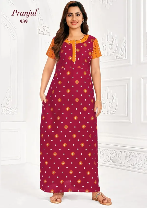 Pure Cotton Pranjul Nighty | PN939